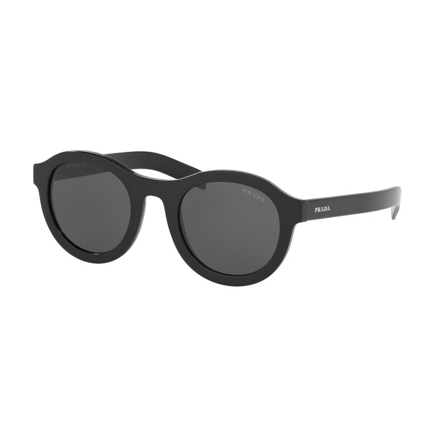 prada round sunglasses black