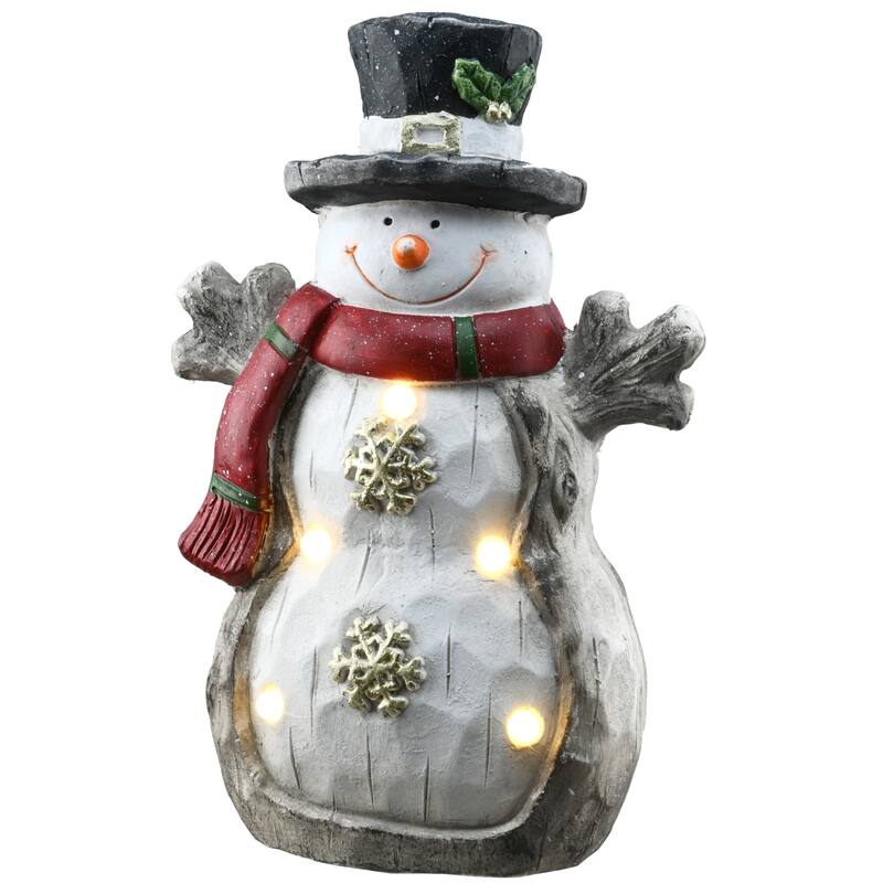 National Tree Company 16.5 in. Lighted Snowman Décor Piece - 16.5 in