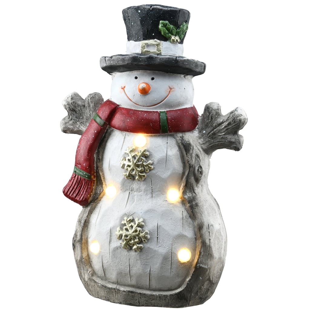 National Tree Company 16.5 in. Lighted Snowman Décor Piece - 16.5 in