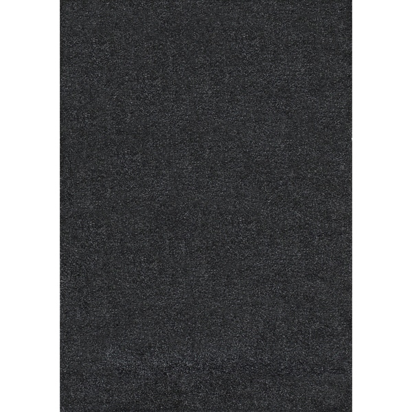 Lucas Solid Black 5 x 7 Area Rug