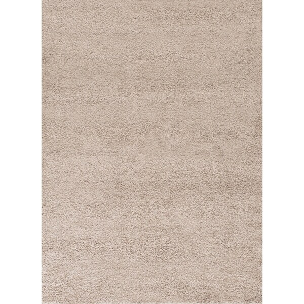 Lucas Solid Beige 5 x 7 Area Rug