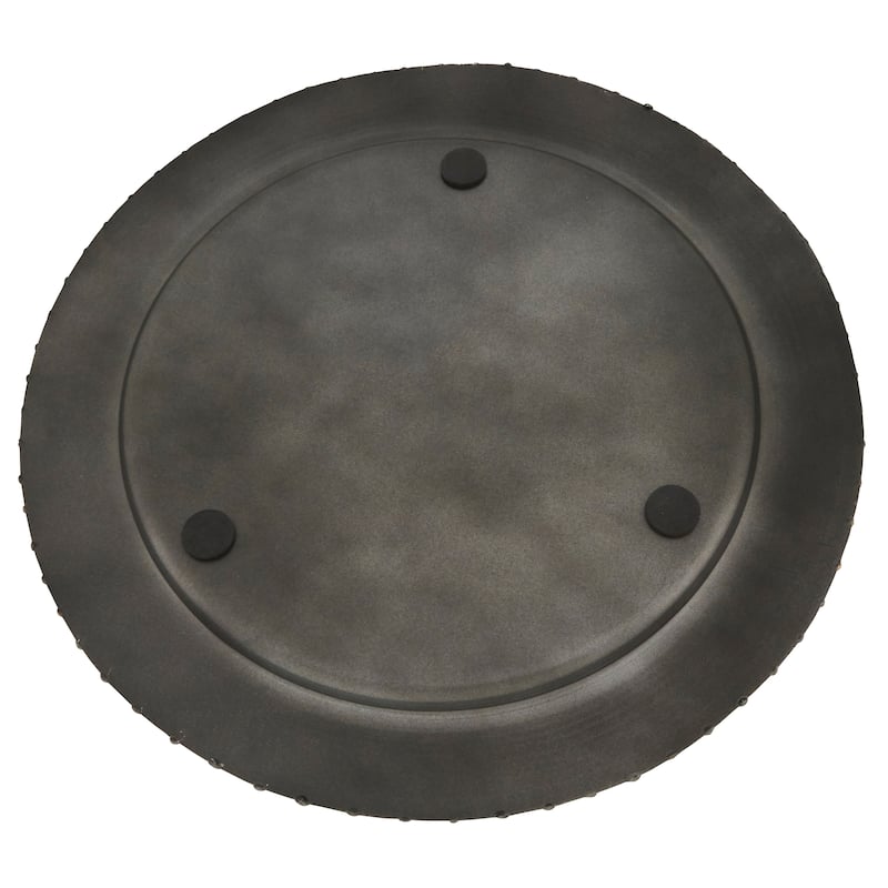 Dot Rim Metal Charger Plates (Set of 4)
