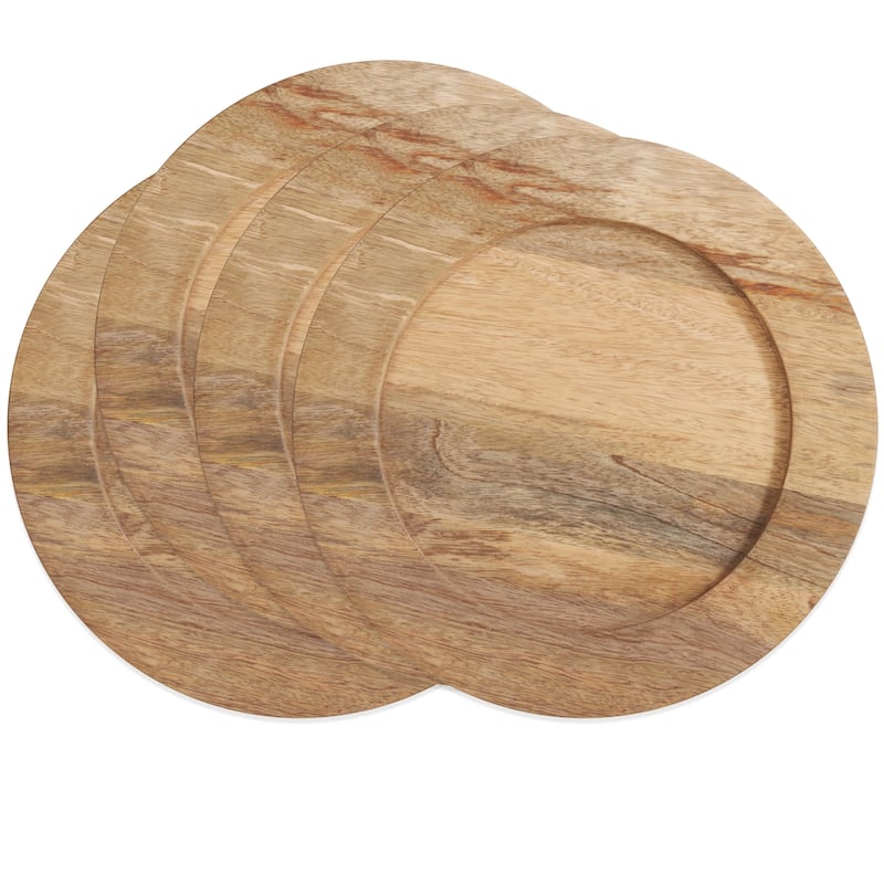 Wood Charger Plates (Set of 4)