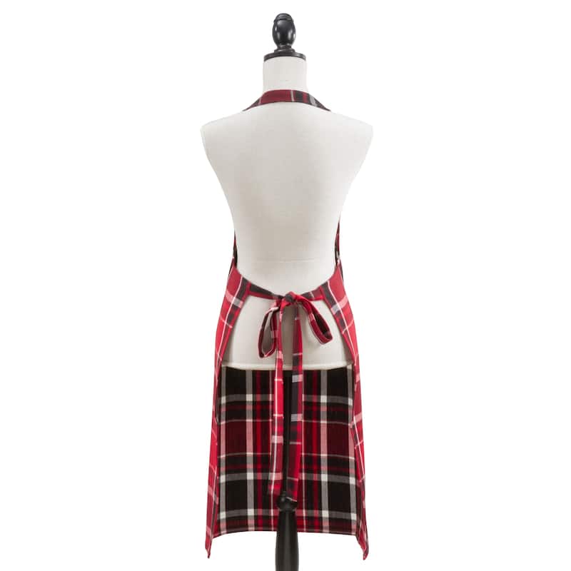 Classic Plaid Cotton Apron