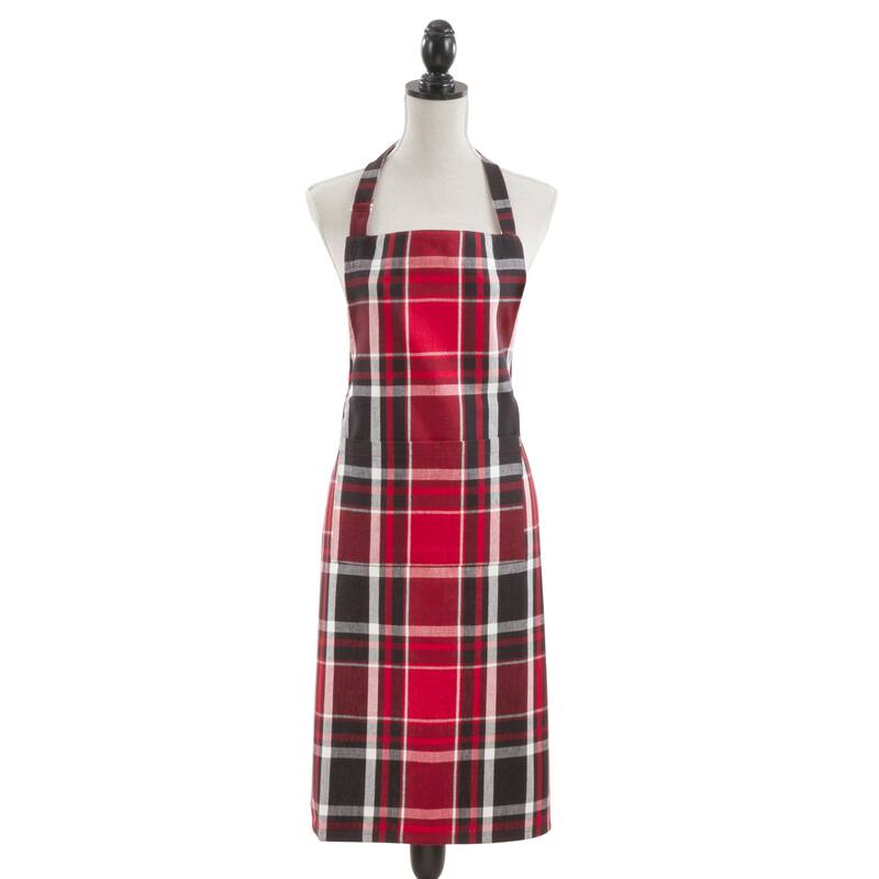 Classic Plaid Cotton Apron