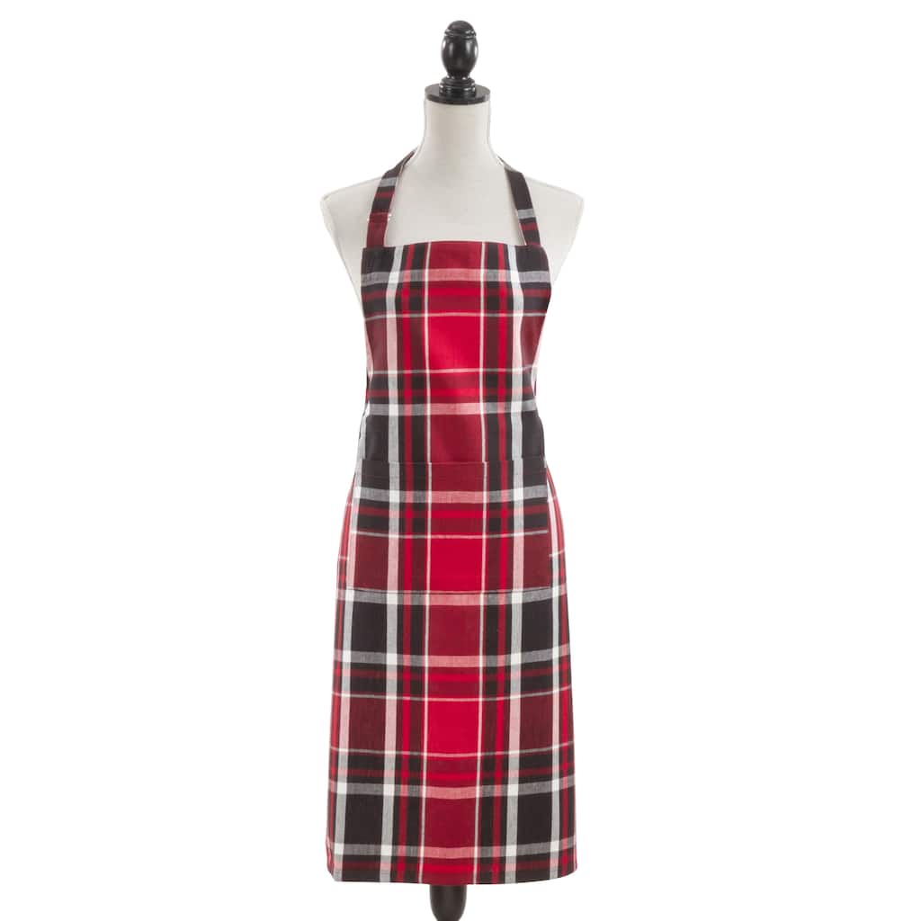 Classic Plaid Cotton Apron