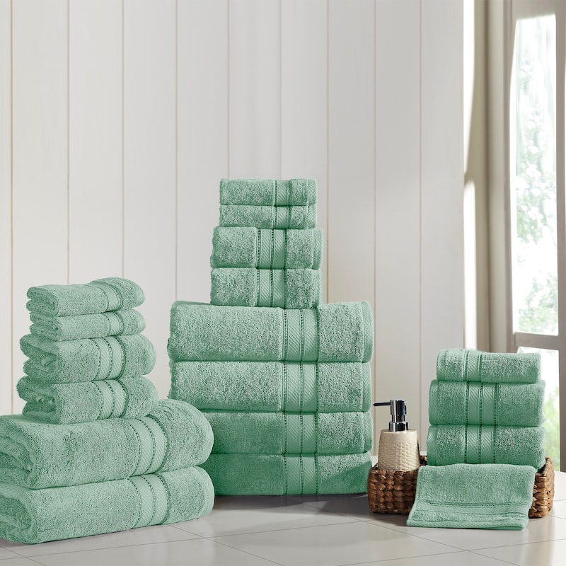 Modern Threads 18-Piece SpunLoft™ Towel Set - Eucalyptus