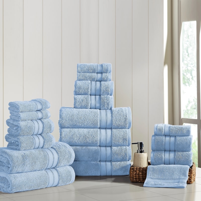 Modern Threads 18-Piece SpunLoft™ Towel Set - Blue