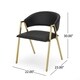 preview thumbnail 3 of 9, Gazo Modern Upholstered Dining Chair (Set of 2) by Christopher Knight Home