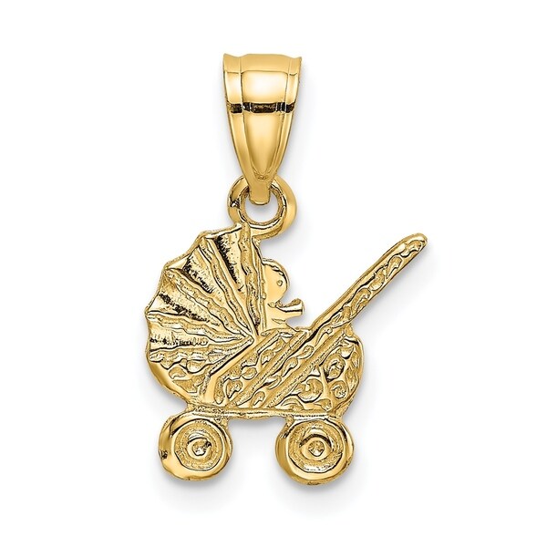 gold baby carriage