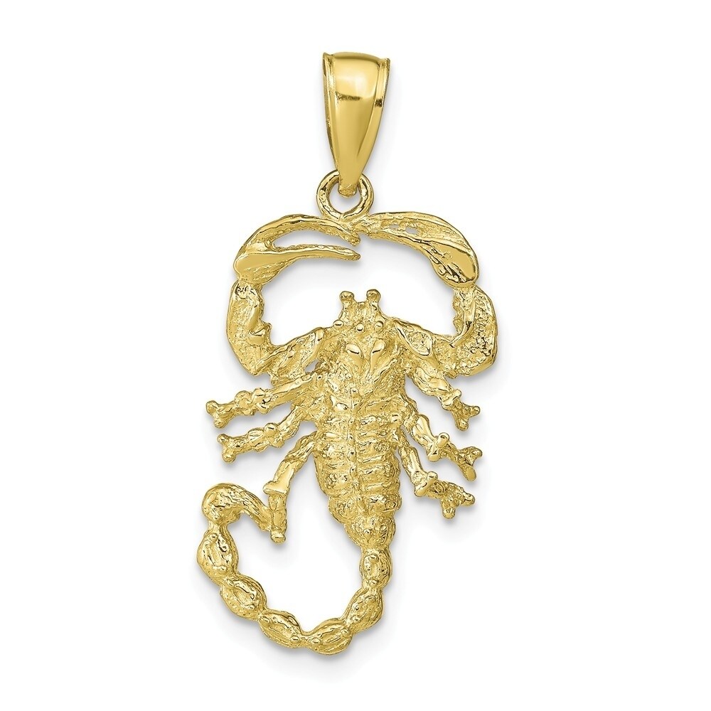 14k Two Tone Gold Scorpion Pendant