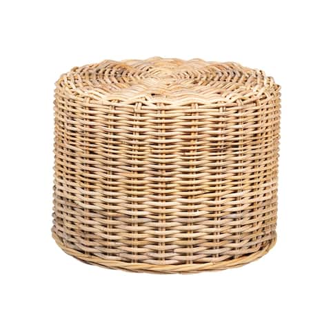 Natural Woven Rattan Stool
