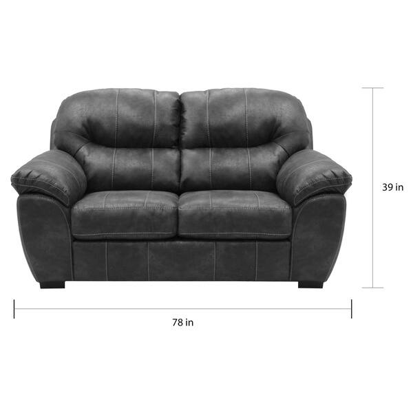 Copper Grove Monnickendam Faux Leather Loveseat Bed Bath & Beyond