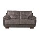 preview thumbnail 3 of 2, Devante Leather Look Loveseat Grey