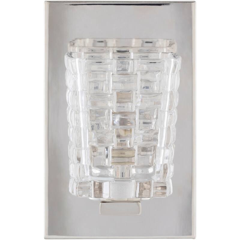 Samoa Traditional Textured Glass 1-Light Wall Sconce - 7.125"H x 4.5"W x 5.125"D