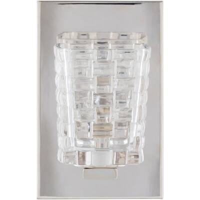 Artistic Weavers Samoa Traditional Textured Glass 1-Light Wall Sconce - 7.125"H x 4.5"W x 5.125"D
