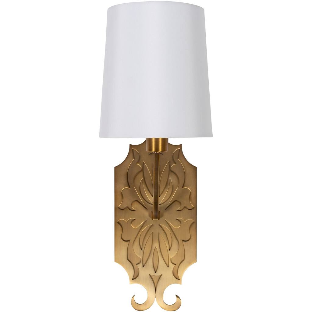 Roxie Glam Antiqued 1-Light Wall Sconce