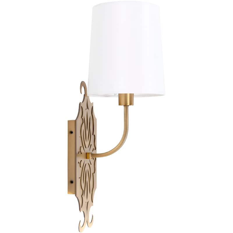 Roxie Glam Antiqued 1-Light Wall Sconce