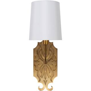 Roxie Glam Antiqued 1-Light Wall Sconce