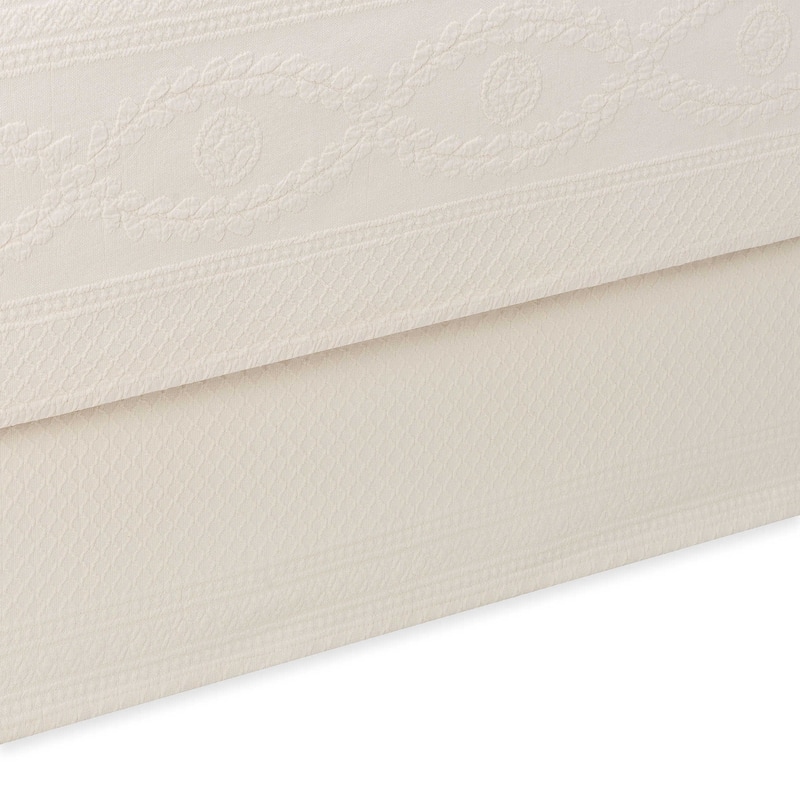 Williamsburg Abby Ivory Twin Bed Skirt