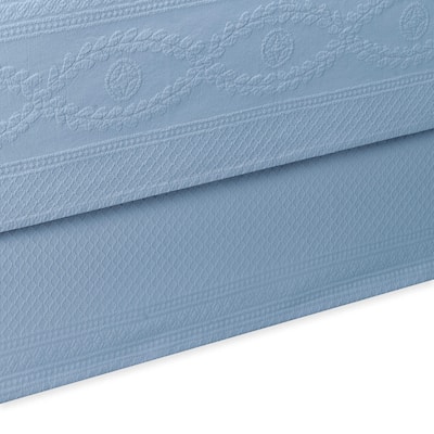 Williamsburg Abby Blue Queen Bed Skirt