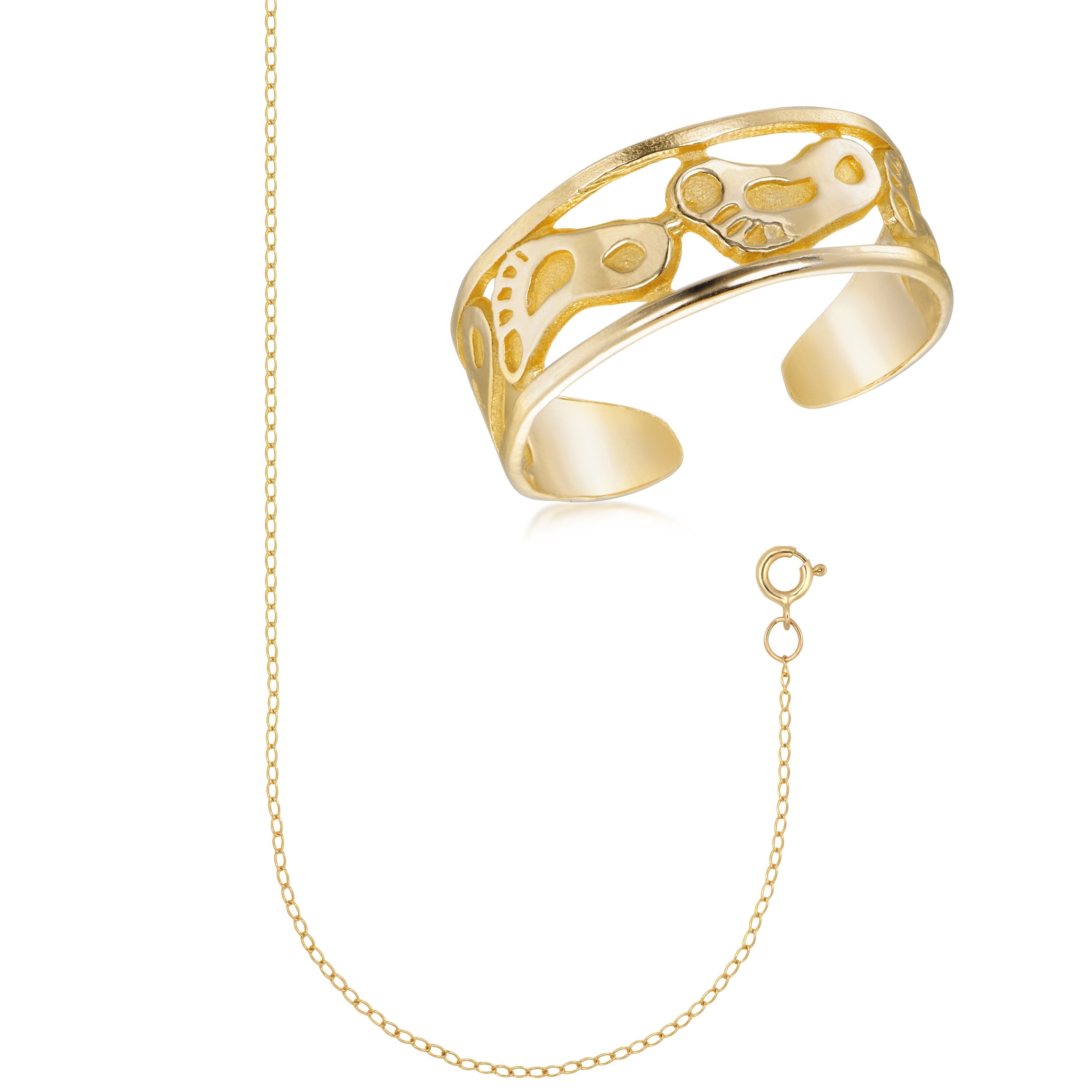 anklet and toe ring set