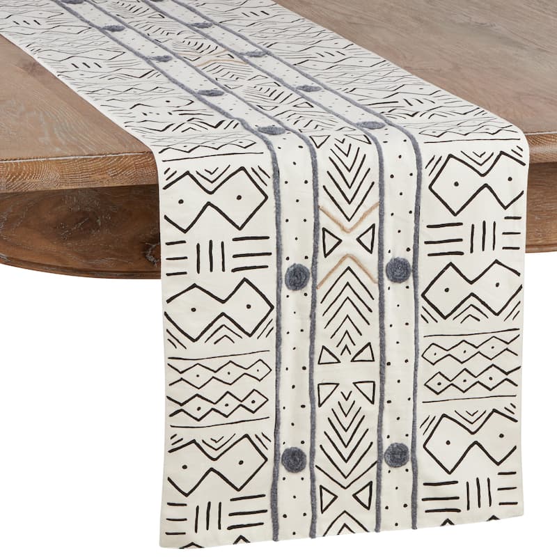Cotton Mud Cloth Table Runner