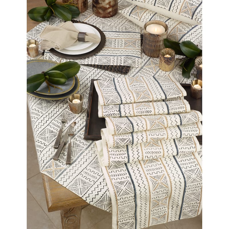 Cotton Mud Cloth Table Runner