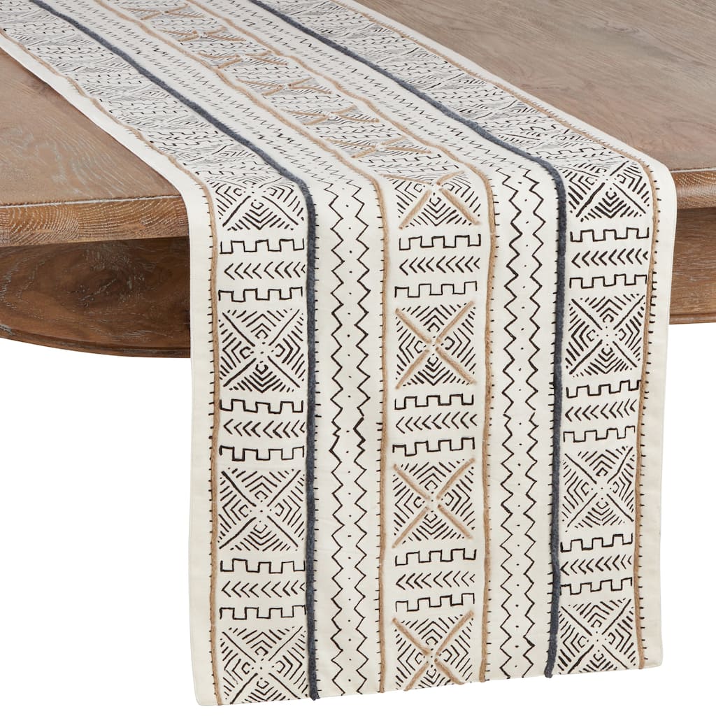Cotton Mud Cloth Table Runner