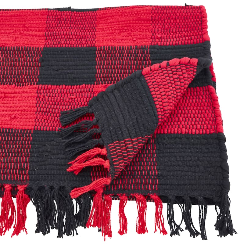 Buffalo Plaid Chindi Table Runner - 16"x72"