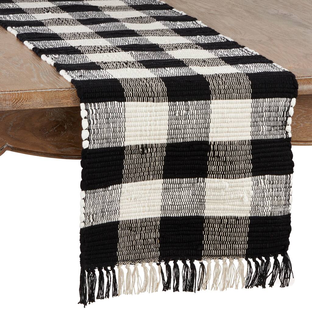 Buffalo Plaid Chindi Table Runner - 16"x72"