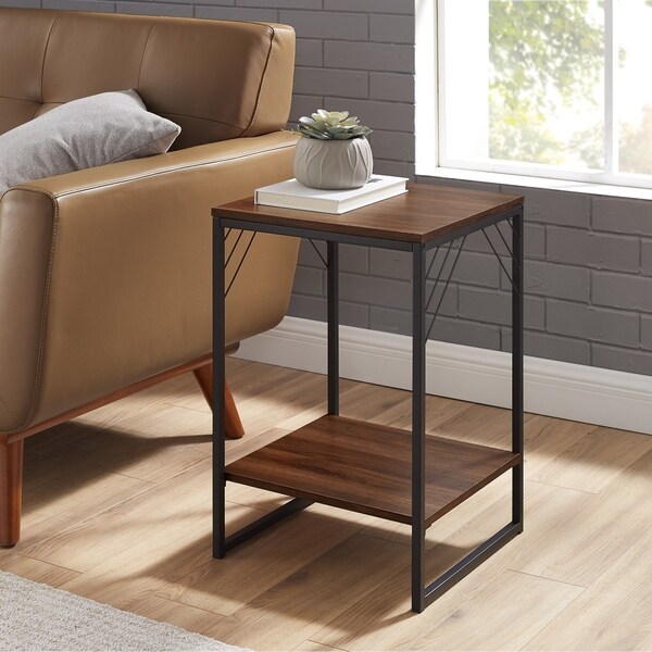 Shop Carbon Loft 16inch Industrial Side Table On Sale Overstock