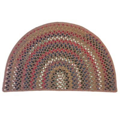 Colonial Mills Multi-Color Hearth Indoor Braided Slice Rug