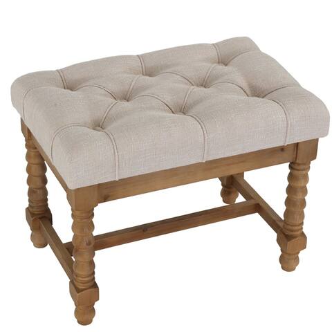 Cortesi Home Tacoma Wooden Ottoman