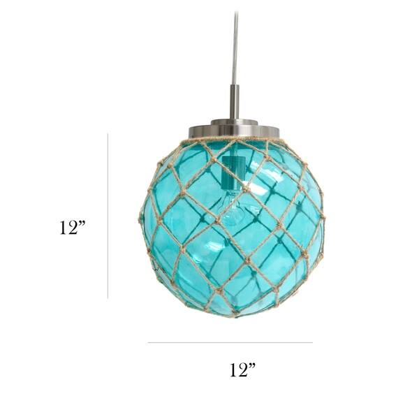 Shop Elegant Designs Buoy Netted Brushed Nickel Coastal Ocean Sea