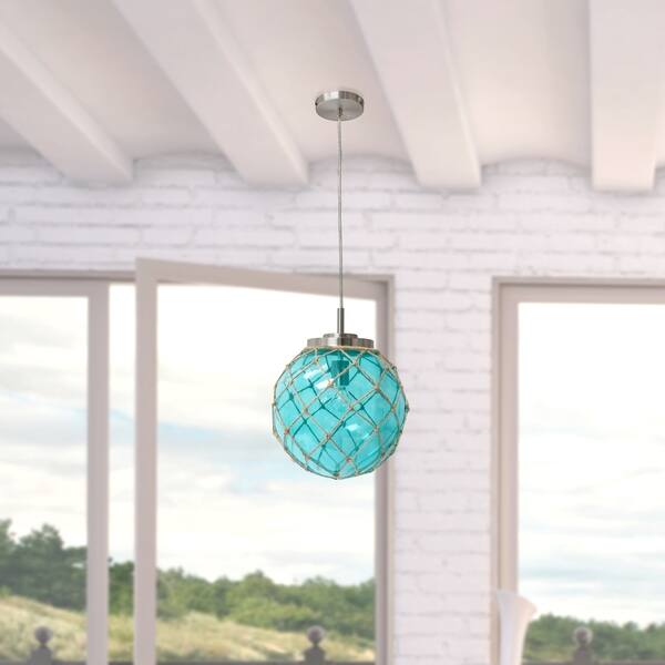 Shop Elegant Designs Buoy Netted Brushed Nickel Coastal