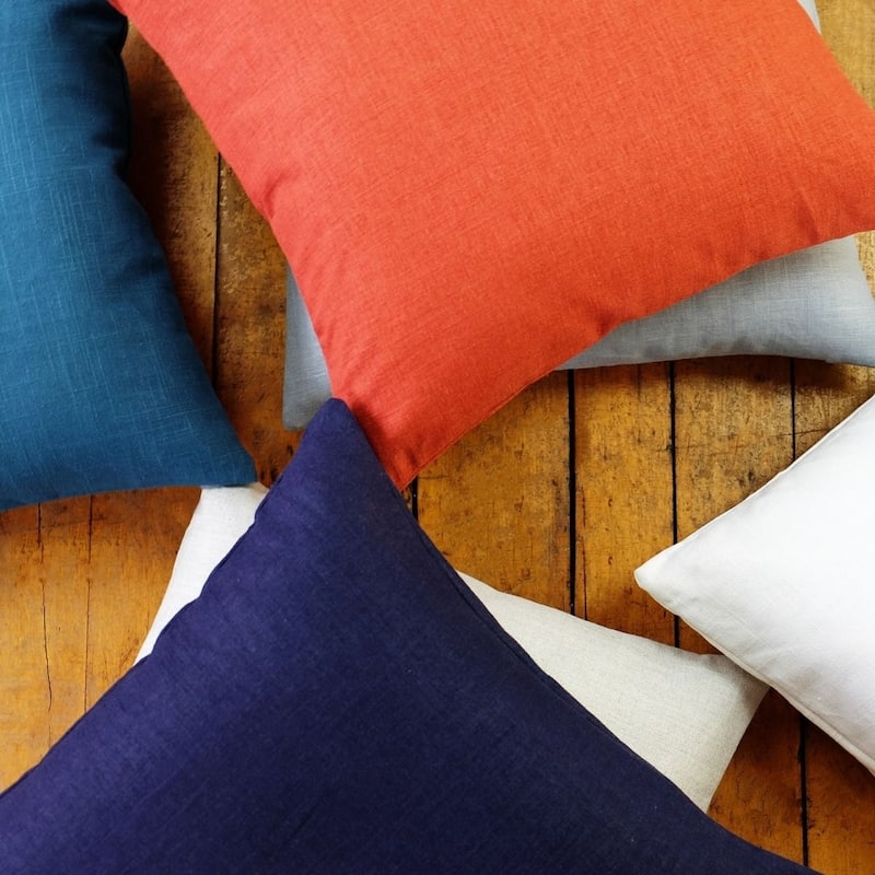 Linen Throw Pillow Cover