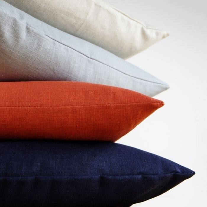 Linen Throw Pillow Cover