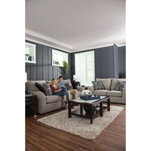 Batson Sofa And Loveseat Living Room Set Grey 2 Piece