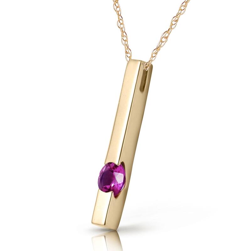 0.25 Carat 14K Gold Just You Amethyst Necklace