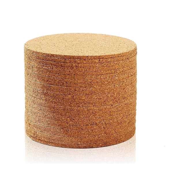 Coaster Cork Natural Set Heat Absorbent Holder Durable tableware Sandstone Drink 