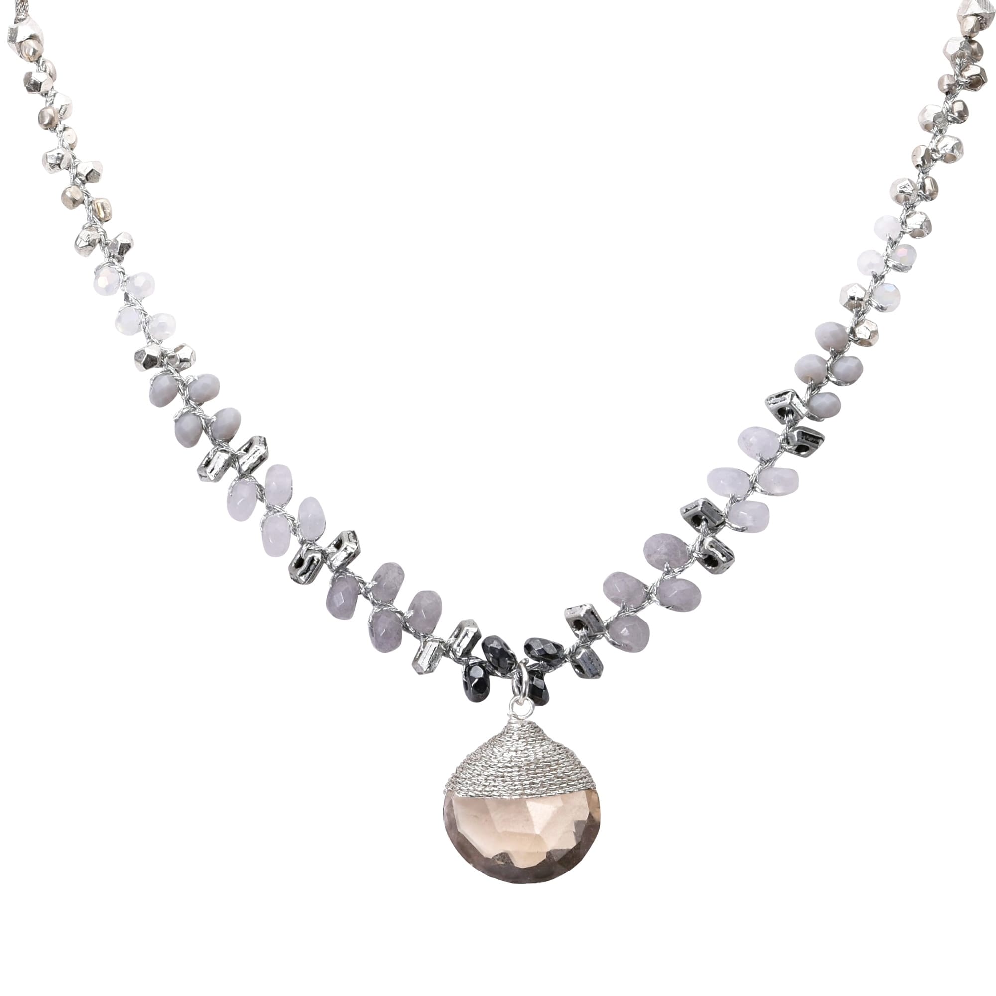 necklace with quartz