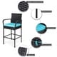 Havenside Home Alyre Wicker Patio Bar Collection - Thumbnail 16