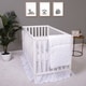 preview thumbnail 10 of 8, Simply White 3 Piece Crib Bedding Set