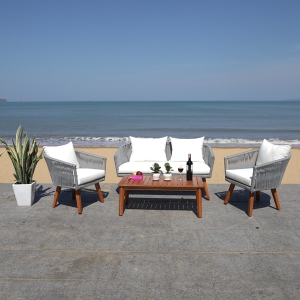 Safavieh Outdoor Living Velso 4 Pc Living Set