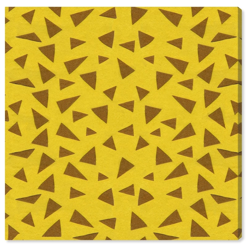 Wynwood Studio 'Giraffe Pattern' Animals Wall Art Canvas Print - Yellow, Brown