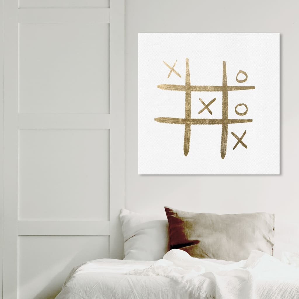 Wynwood Studio 'Big Gambler' Entertainment and Hobbies Wall Art Canvas Print - Gold, White