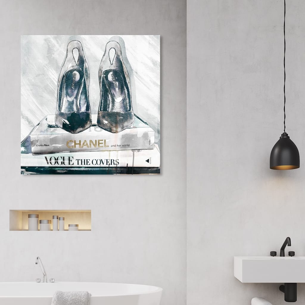 Wynwood Studio 'Marble Night Out' Fashion and Glam Wall Art Canvas Print - Black, Gray