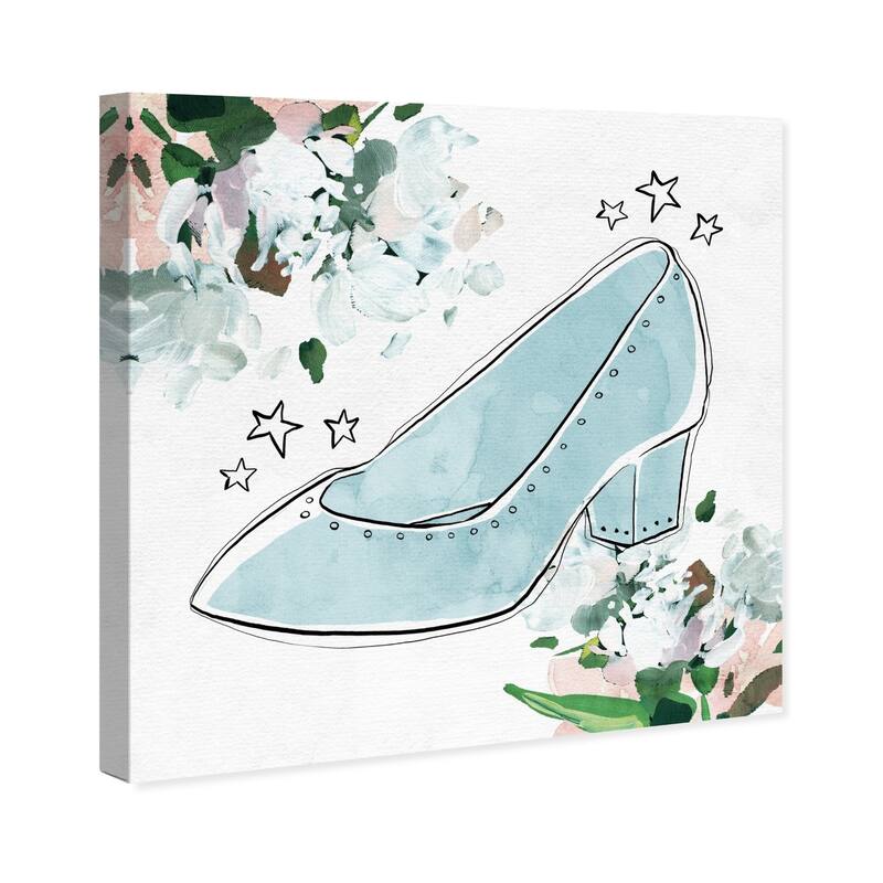 Wynwood Studio 'Scribble Slipper' Fantasy and Sci-Fi Wall Art Canvas Print - Blue, White