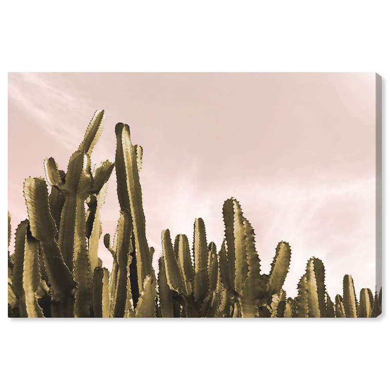 Wynwood Studio 'Dream Landscape Cactus' Floral and Botanical Wall Art Canvas Print - Green, Pink